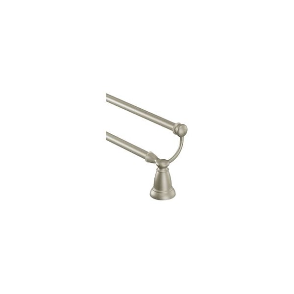 Brushed Nickel 24" Double Towel Bar